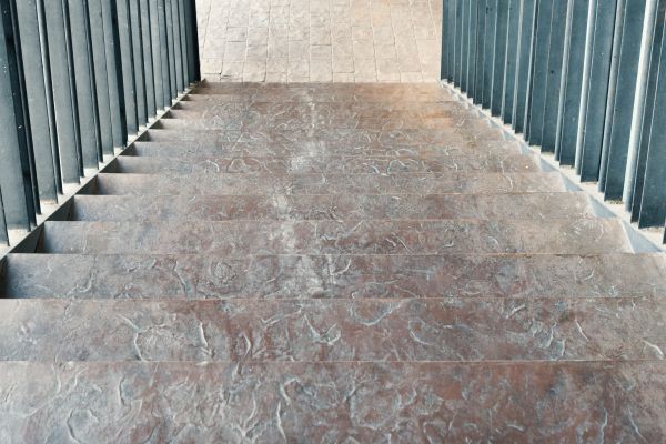 Concrete Stair Stamping in Lafayette
